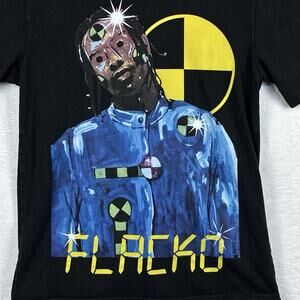 A$AP ASAP Rocky Mens M Black Flacko Rap Hip Hop Tour Band Crash Test Dummy Shirt